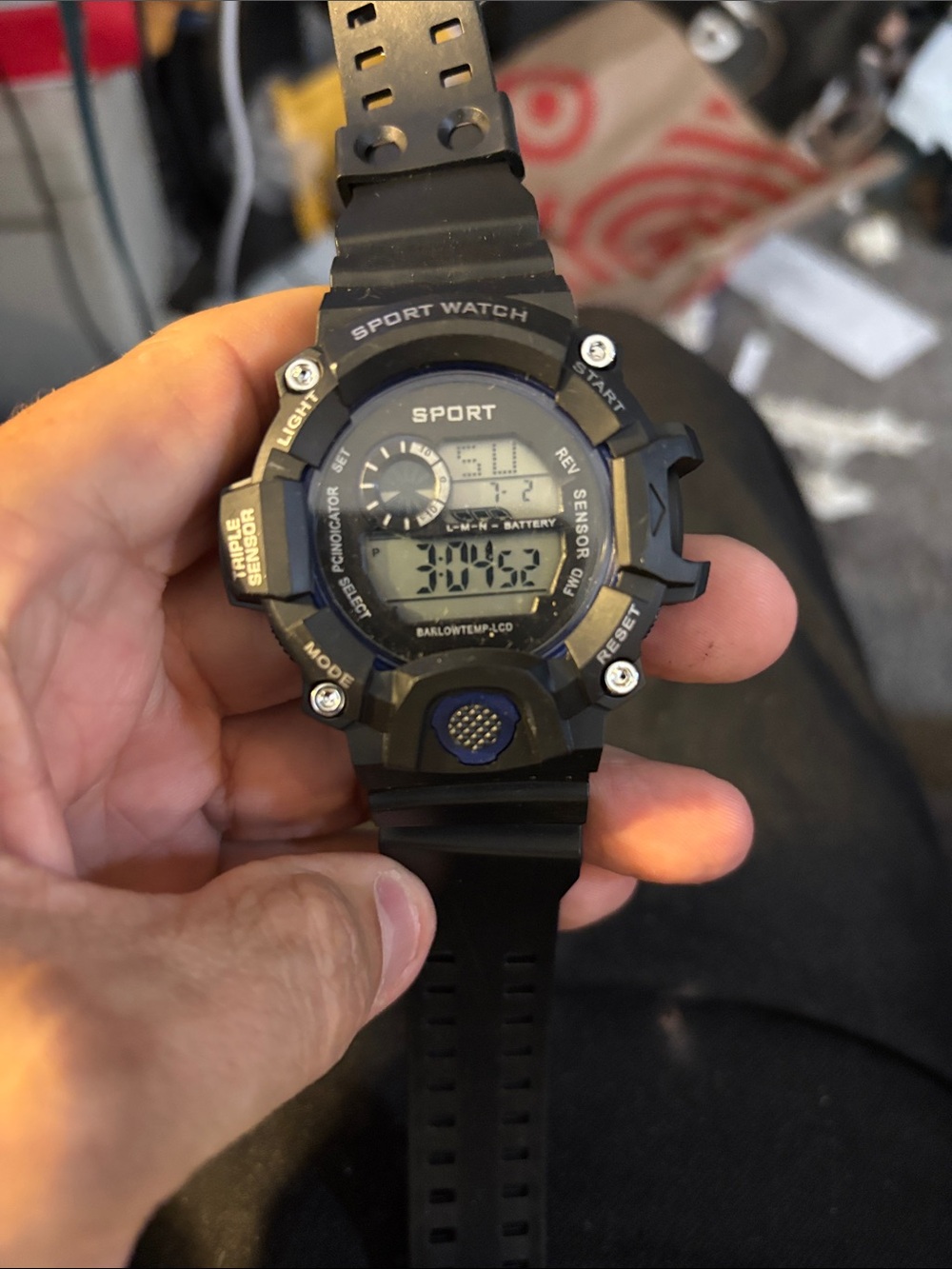 Sport Digital Wristwatch - Black